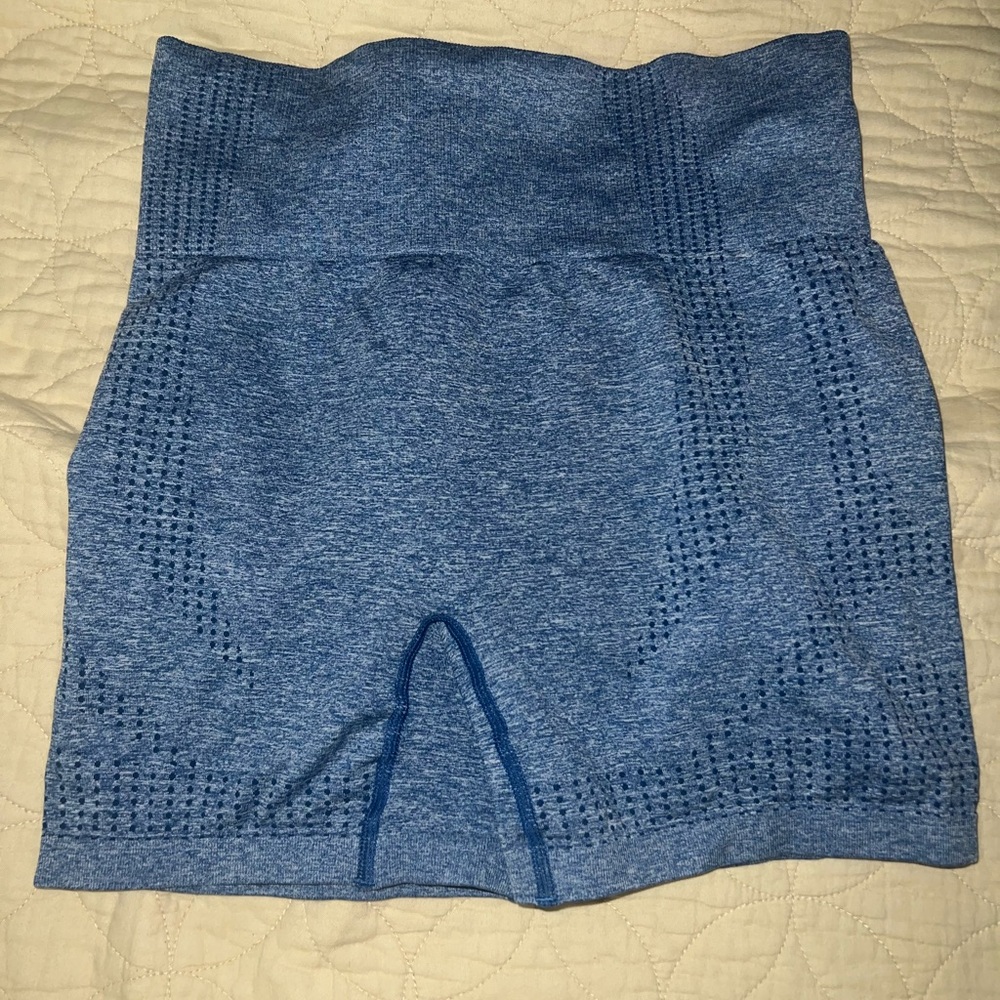 Blue Women's High-Waisted Shorts